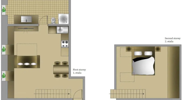 Апартаменты Superior Apartments Hiša Pod Gradom