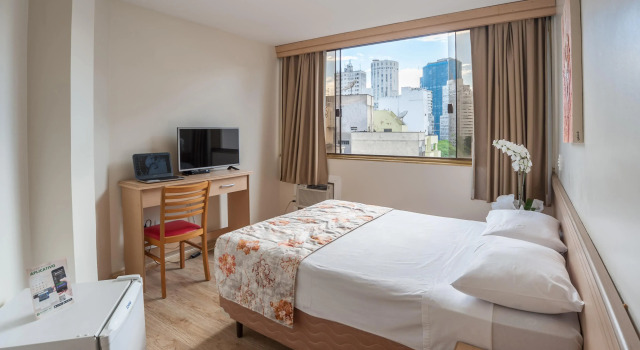 Dan Inn São Paulo Higienópolis by Nacional Inn - PRÓXIMO À AV PAULISTA, Забронировать Отель Отели Сан-Пауло 3 звезды, рядом с Maria Della Costa Theater, 3*