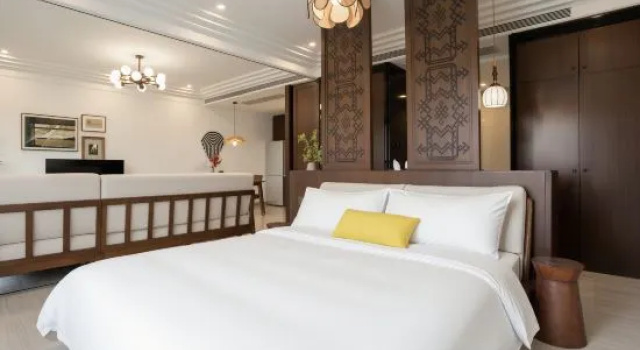 Кровать в общем номере CRC·Hylla Hotel (shimei Bay Hotel)