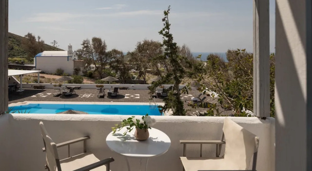 Номер Standard с балконом и с красивым видом из окна Caldera Romantica Hotel