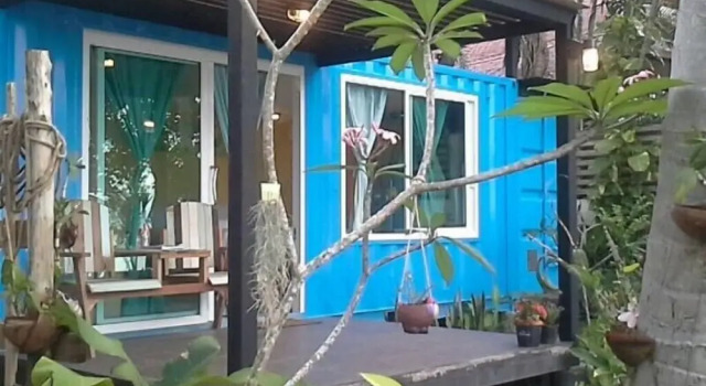 Коттедж с балконом и с видом на сад Think & Retro Cafe Lipa Noi Samui