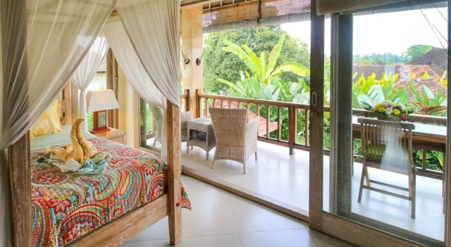 Villa Semua Suka in the Ricefields of Penestanan, Reservar Vila Hotéis em Bali com piscina, Piscina