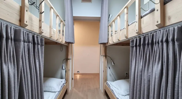 Vuode makuusalissa (naisten makuusali) Daegu House - Hostel