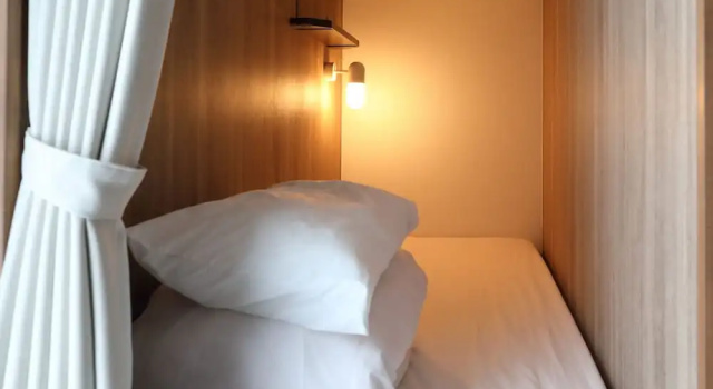 Кровать в общем номере Hostel Kura