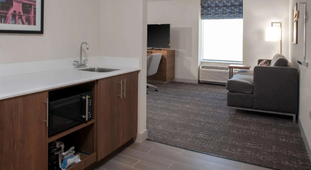Двухместный люкс Hampton Inn & Suites Chicago-Burr Ridge
