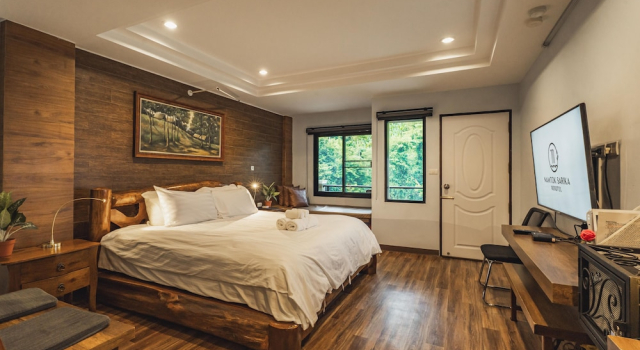 Двухместный номер Deluxe с балконом Namtok Sarika Resotel