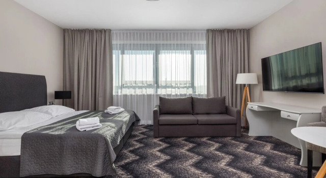 Четырёхместный номер Superior с видом на реку Aparthotel Etna