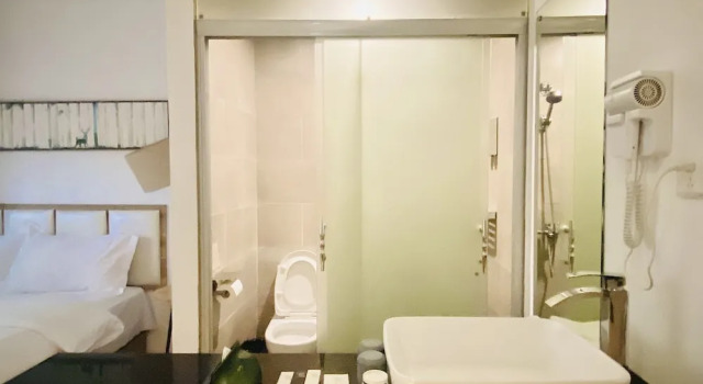 Двухместный номер Comfort Hidden Garden Youth Hostel -Oriental Pearl &Lujiazui -Garden Social Area -Bar -Café -Free Laundry Luggage Storage -24H Front Desk -English Service