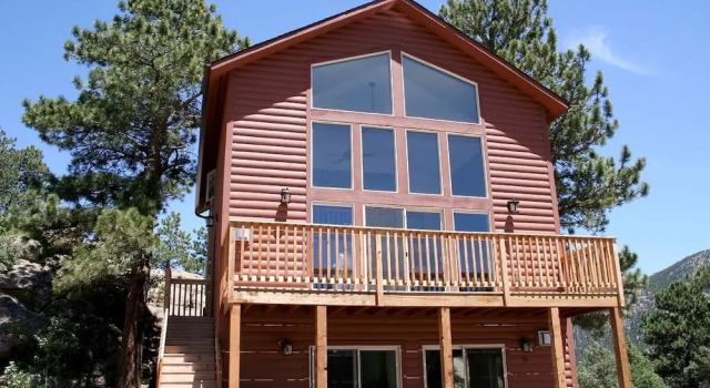 Lazy R Cottages: 16a 2 Bedroom Cabin, Забронировать Дом для отпуска Эстес-Парк Rocky Mountain National Park, рядом с Trout Haven Fishing Pond