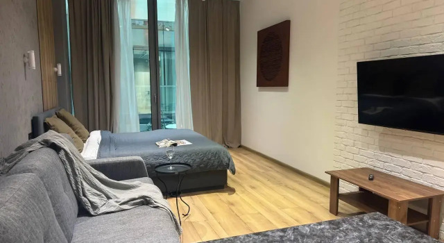 Stylish Comfort 24 studio near Mayakovskaya metro station in the heart of Moscow, Book Lejlighed Lejligheder i Moskva, Lejlighed