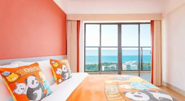 Семейный люкс с балконом и с видом на море Hailing Island Banxia Time Holiday Villa (Yangjiang Poly Yintan Branch)