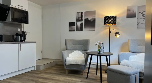 Апартаменты c 1 комнатой с видом на сад Top Apartment Zentrum Bad Urach 5 Minutes to Train Station