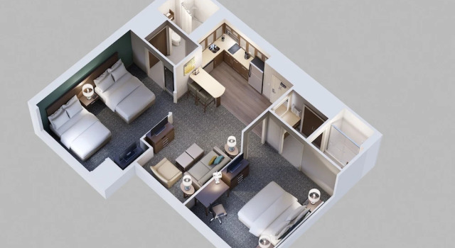 Люкс с 2 комнатами Staybridge Suites Greenville Medical Center by IHG