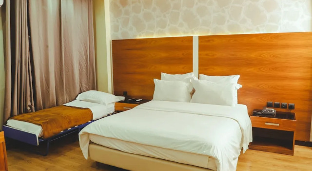Standardowy trzyosobowy pokój Hotel Perce Neige