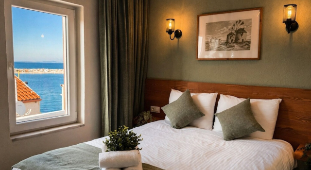 Standardowy dwuosobowy pokój z częściowym widokiem na morze Aspava Butik Otel