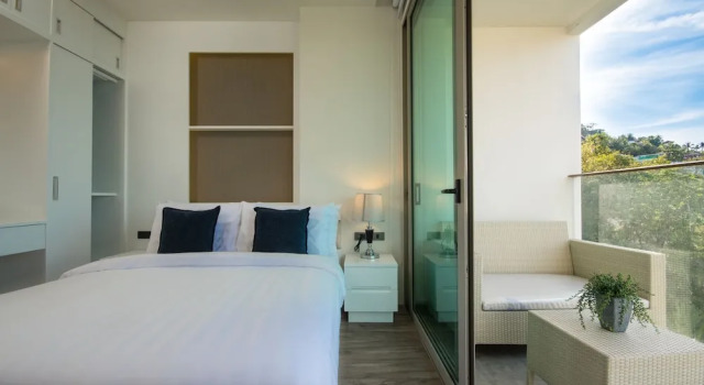 Апартаменты с 2 комнатами с балконом Luxury Panoramic Sea View 2Bedroom