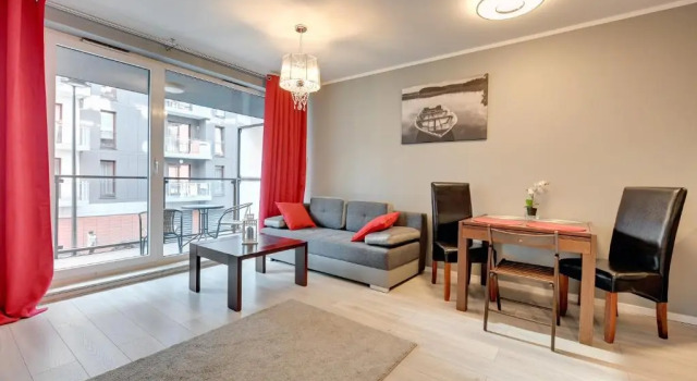 Апартаменты c 1 комнатой с балконом Apartinfo Chmielna Park Apartments