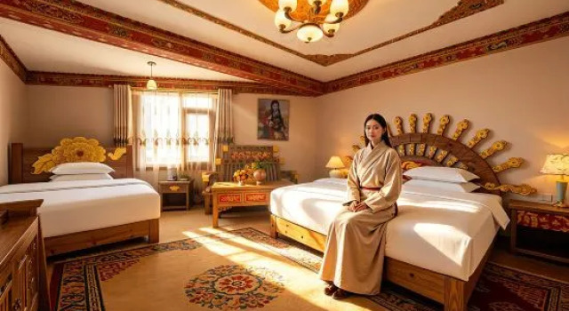Люкс Deluxe Shangri-La Gu Yue Boutique Guesthouse