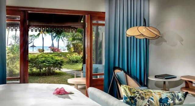 Двухместный номер с балконом или террасой Magnifique с видом на океан Sofitel Mauritius LImperial Resort & Spa