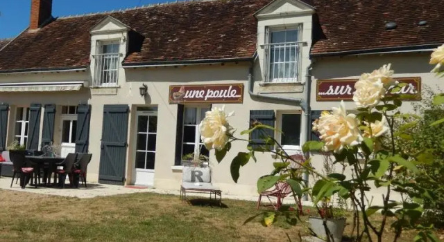 Коттедж с 4 комнатами Gîte des petites Poules rousses 9 personnes Zoo Beauval et Châteaux de la Loire