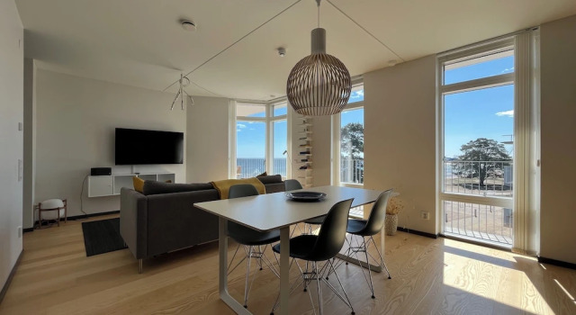 Двухместные апартаменты с видом на море ÅhusBrygga Apartment Hotel