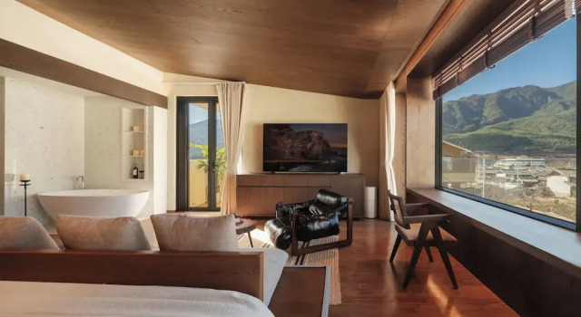 Люкс с видом на горы Qingshanyue Panorama Design Resort