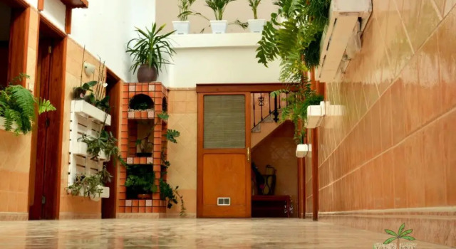 Кровать в общем номере Casa The Garden Las Palmas