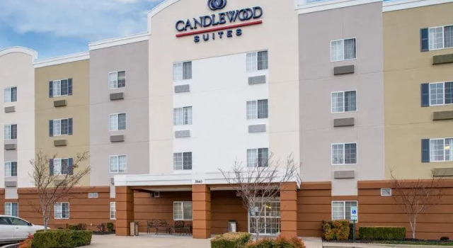 Кровать в общем номере Candlewood Suites Paducah by IHG