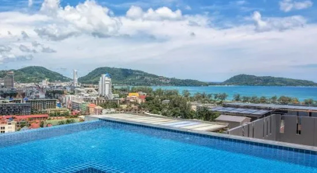 U606 - Convenient Patong apt for 3 ppl, pool & gym