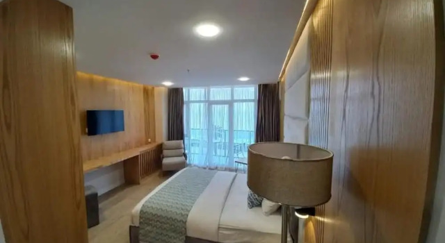 Двухместный номер Deluxe с балконом и с видом на море Hotel Black Sea