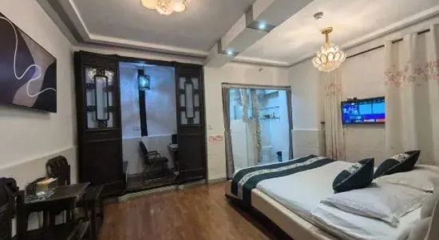 Семейный номер Standard с видом на внутренний двор Xitang Zunwen Hall Boutique Hotel