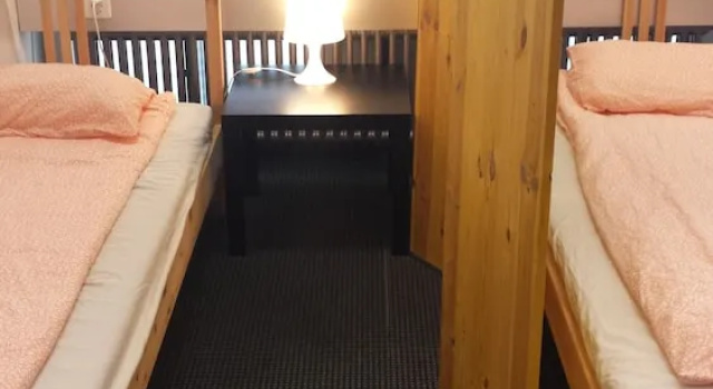 Кровать в общем номере Hard Hostel Zürich