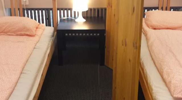 Кровать в общем номере Hard Hostel Zürich