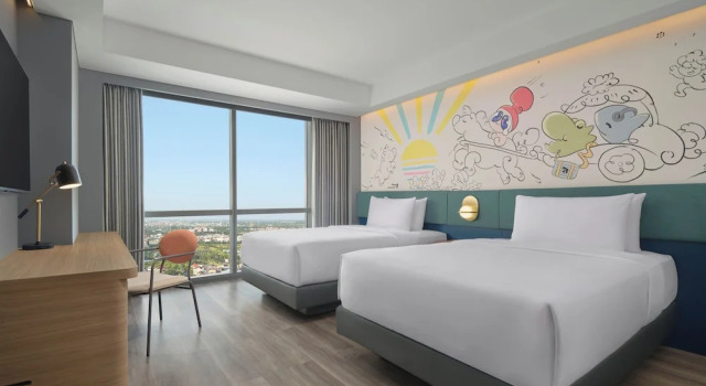 Deluxe Twin room Aloft by Marriott Surabaya Pakuwon City