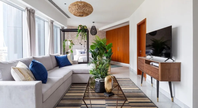 Serene Studio Apartment in Central Park Towers, Забронировать Апартаменты/квартира Район торговых центров , рядом с Дубайский аквариум
