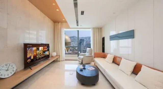 Люкс Business Yuelan Seaview Hotel Apartment (Qingdao May Fourth Square China Railway Center)