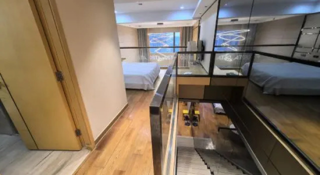 Двухместный семейный люкс Дуплекс Linzhi Apartment (Zhonghui Plaza Guangzhou East Railway Station)