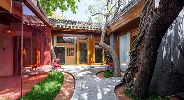 Семейный номер Standard с видом на сад Beijing No 5 Courtyard