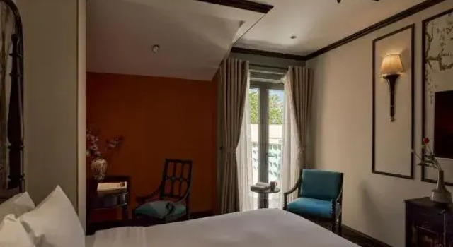 Кровать в общем номере Vanessa Boutique Hotel An Bang Beach