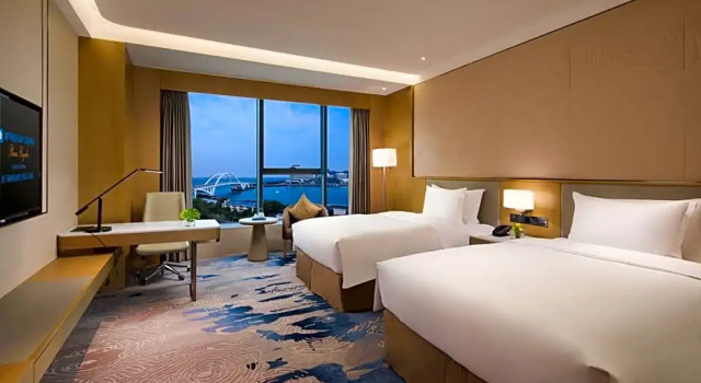 Двухместный номер Deluxe с видом на море Wyndham Grand Plaza Royale Yuzhou Xiamen Wuyuan Bay