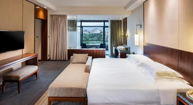 Двухместный люкс Deluxe с балконом и с видом на океан Hilton Sanya Yalong Bay Resort & Spa