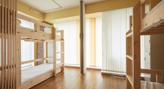 Кровать в общем номере (мужской номер) Bed & Breakfast RENGA – Hostel