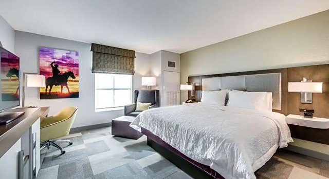 Люкс с красивым видом из окна Hampton Inn & Suites Fort Worth Downtown
