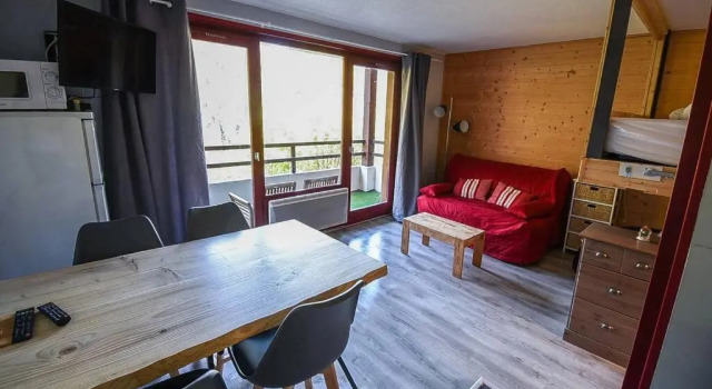 Le Relai S31 - Grand et lumineux studio avec coin montagne 4-6 pers, tout équipé, avec WIFI, à 30m des pistes avec un grand balcon, DRAPS NON COMPRIS, Забронировать Апартаменты/квартира Сен-Жан-д'Ольп Порт дю Солей