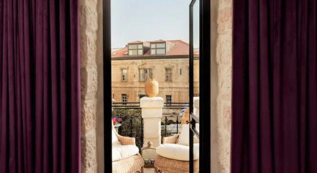 Deluxe phòng có ban công và có view vườn Villa Brown Jerusalem