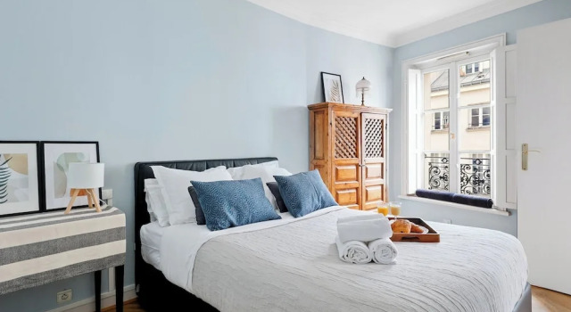 Chic 1BR Near Opéra & Louvre, Забронировать Апартаменты/квартира Апартаменты Парижа, рядом с Гран Бульвар, Апартаменты/квартира