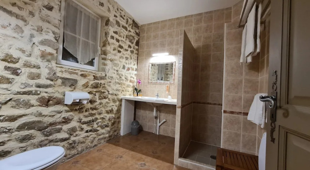 Standart dört kişilik aile oda Logis Hotel La Bastide St Bach