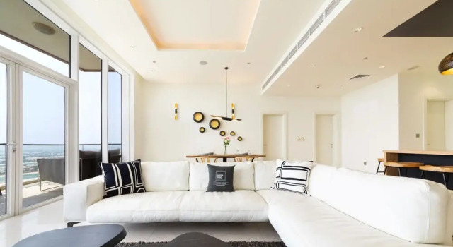 Maison Privee - Premium Apt on the Palm w/ Serene Sea Views, Забронировать Апартаменты/квартира Отели Пальмы Джумейра с бассейном, Бассейн