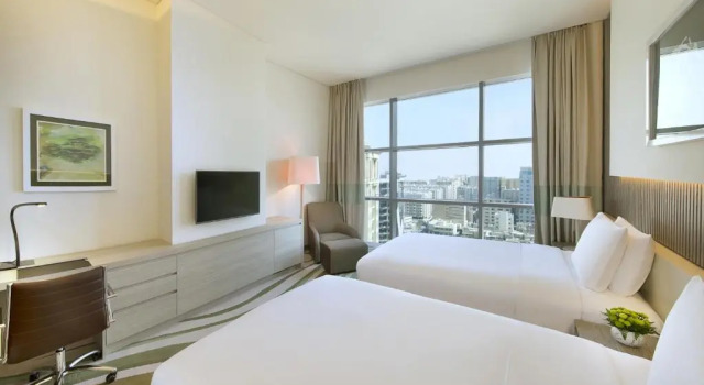 Twin Guest room DoubleTree by Hilton Doha Old Town