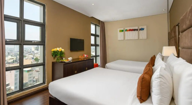 Трёхместный номер Deluxe Sanouva Danang Hotel